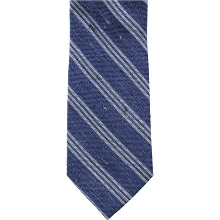 Tommy Hilfiger Mens Sunroom Stripe Self-tied Necktie, Blue, One Size