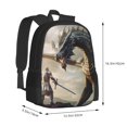 thumbnail image 3 of Daiia Swordsman Cool Dragon Backpack for Men and Women -Durable Backpack Large Capacity, Water-Resistant Bag with Adjustable Straps and Laptop Compartment, 3 of 9