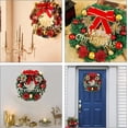 thumbnail image 5 of Corona De Navidad Con Lazo Rojo, 5 of 5