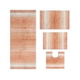 thumbnail image 2 of Home Weavers Gradation Rug Collection 100% Cotton Non-Slip Bathroom Rug Set Machine Washable Bathroom Rug, Bath Rug, U Shaped Contour, Runner, Coral Color 4 Piece Bath Carpet set, 2 of 5