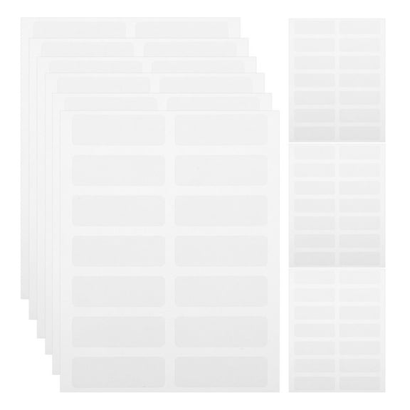 OUNONA  60 Sheets Clear Custom Stickers Washi Tape for Books