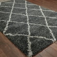 thumbnail image 2 of Oriental Weavers Henderson Shag Area Rug - 090K1 - 9'10" x 12'10" - in Charcoal/ Grey - Plush Soft Shag, Modern Style, Stain Resistant, Cushion Feel, Family, Dining, Living Room Rug, 2 of 4