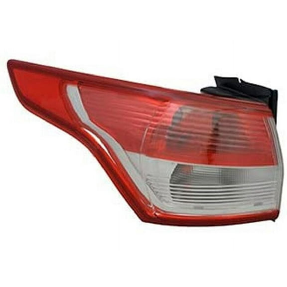 Left Driver Side Outer Tail Light Assembly - Body Mounted - Compatible with 2013 - 2016 Ford Escape 2014 2015