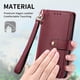 thumbnail image 5 of For iPhone 16 Plus Case RFID Blocking Zipper Pocket Leather Wallet Phone Cover - Green, 5 of 5