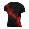 thumbnail image 4 of Mens Vintage Designer Raglan T-Shirt Short Sleeve Printed Summer Round Neck Top Casual T-Shirt, 4 of 5