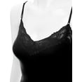 thumbnail image 3 of TheLovely Women's Junior and Plus Adjustable Spaghetti Strap Lace Tim Cami Tank Top, 3 of 5