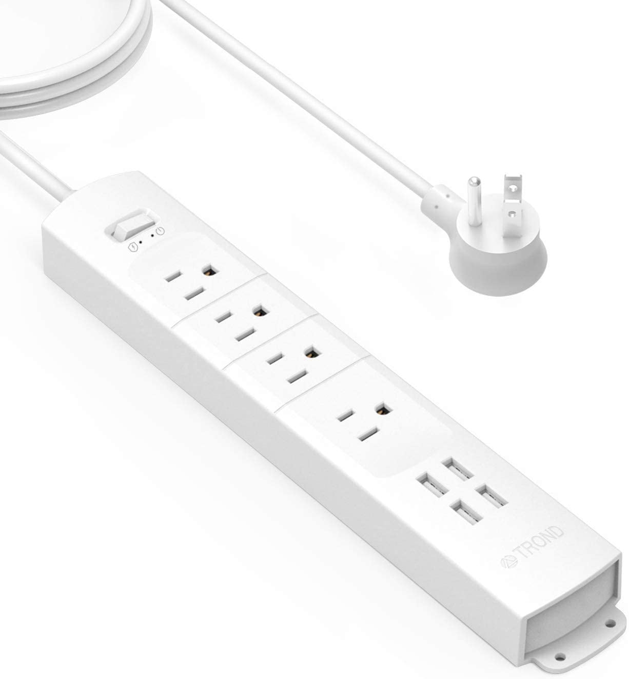 Vertical Tower Power Strip AUOPRO Surge Protector Extension Lead with USB Slots 