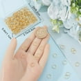 thumbnail image 3 of 300Pcs Open Jump Rings 24K Gold Plated Round Rings 9mm 304 Stainless Steel Split Rings for Jewelry Making Repairing Supplies with Storage Box, 3 of 6
