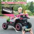thumbnail image 5 of KALNUR 24V Ride on Toys with Remote Control,4WD Ride on Car for Kids, Electric UTV with PU Leather 2 Seater,3-8Years, 5 of 10