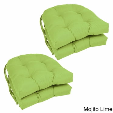 Blazing Needles  U-shaped 16-inch Dining Chair Cushions (Set of 4) - 16 X 16