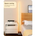 thumbnail image 3 of LED Corner Floor Lamp, Minimalist Dimmable Mood Light, Adjustable Height, 57.5" Standing Tall Lamp for Living Room, Bedroom, Home Office, 3000K Warm White Light, 3 of 16