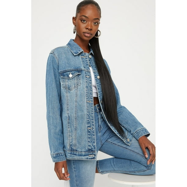 Urban planet denim jacket clearance
