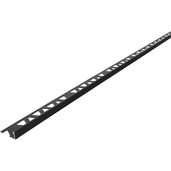 M-D Building Products 31982 3/8 in. x 96 in. Matte Black Aluminum Tile Edge