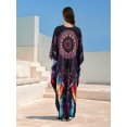 thumbnail image 3 of Plus Size Kaftan for Women Print Summer Caftan Loungewear Maxi Beach Dress Casual Housewear Over Sized moomoo Dresses Night Gown Resort Tunic Beachwear, 3 of 11