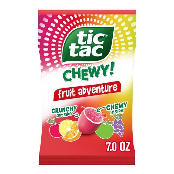TIC TAC CHEWY! Fruit Adventure Candy, Fruit Candy, 7 oz (Packaging May Vary)