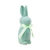 Easter Flocked Bunny Decor, Mint, 9 Inch, by Way To Celebrate