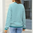 thumbnail image 4 of FDGIU Women's Chunky Knit Sweater Warm Pullover Crewneck Sweater 2025, Oversized Loose Striped Top, Casual Fall Fashion Cozy Tunic, 4 of 4