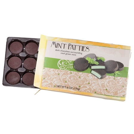 Chocolate Patties - Dark Chocolate Mint Patties, 6 oz.
