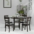 thumbnail image 2 of Costway 36.5" Comptoir Hauteur Table à Manger W / 42" Table Ronde et 2 Étages Étagère de Stockage, 2 of 10