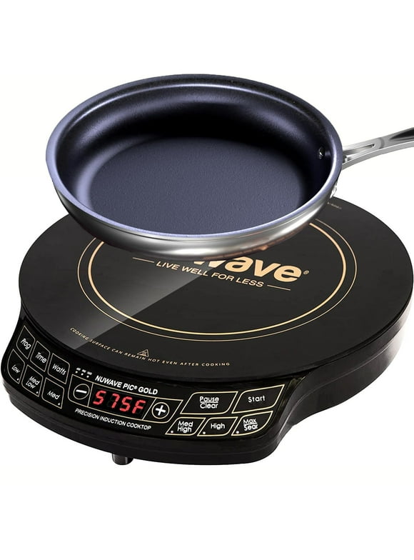 NuWave PIC Gold Induction Electric Cooktop with 10.5 inch Pan, Oven, Cooking, Nuwave 12 inch Induction Cooktop, Portable