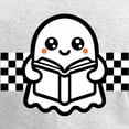 thumbnail image 3 of CafePress - Halloween Ghost Reading School Women's Long Sleeve T Shirt - Women's Long Sleeve Graphic Casual T-Shirt, 3 of 4