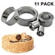 thumbnail image 1 of Cortadores de galletas redondos con anillos de acero inoxidable de 11 piezas con caja de almacenamiento, 1 of 1