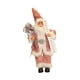 thumbnail image 3 of Figura de Papá Noel, muñeco, adorno para fiesta de Navidad, decoración navideña, coleccionable, de pie Lentejuelas rosas, 3 of 9