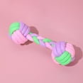 thumbnail image 4 of Candy Colored Rope Woven Dumbbell Pet Dog Cat Teeth Grinding Mouth Toy, 4 of 5