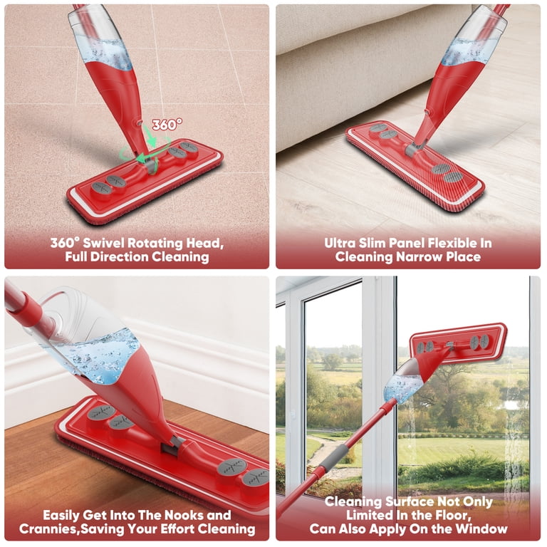 Sugarday Spray Mop with 3 Washable Microfiber Pads photo 4