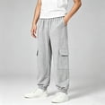 thumbnail image 2 of LckLvx Boys Cargo Pants Elastic Waist Jogger Pants with Multi Pockets School Daily Sweatpants, 2 of 6