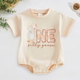 thumbnail image 2 of Baby Onesies Girl Baby Girl 1st Birthday Outfit One Silly Goose Short Sleeve Bubble Romper Oversized Bodysuit T-Shirt Summer Clothes, 2 of 7