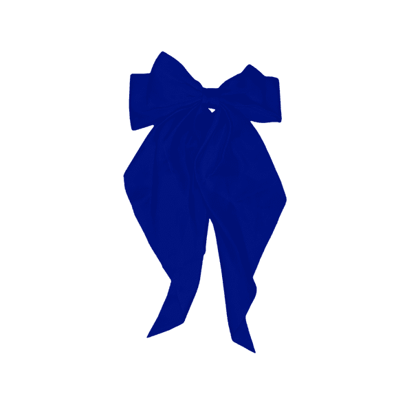 RAGUPEL Hair Clips for Women,Charming Silk Satin Black Bow Hair Clips for Thick Hair,Non-Slip Secure Grip Hair Clips for Styling,Dark Blue