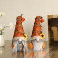 thumbnail image 4 of SPRING PARK 2Pcs Fall Gnome with Pumpkin and Sunflower Handmade Cute Faceless Doll for Home Farmhouse Kitchen Decor Shelf Tray Display Ornaments, 4 of 7
