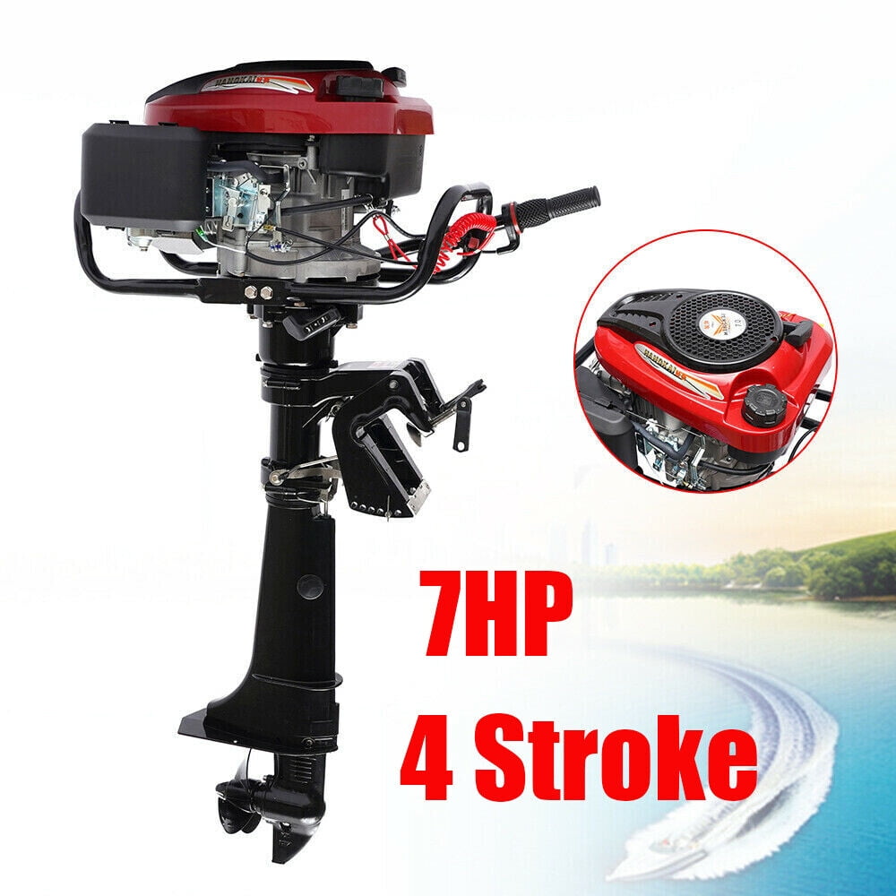 HANGKAI 196CC 4-Stroke 7HP Outboard Motor Gasoline Engine Boat Engine Air Cooled