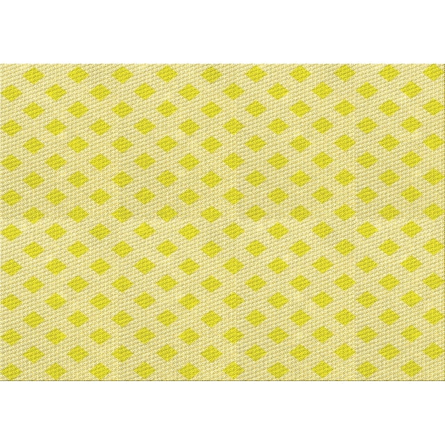 Ahgly Company Machine Washable Indoor Rectangle Transitional Golden Brown Yellow Area Rugs, 5' x 7'