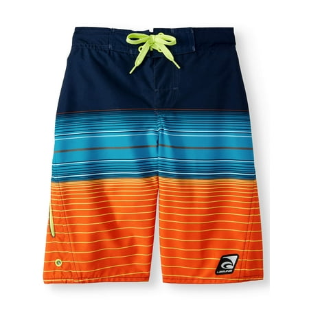 Summer Is Back Stripe Swim Trunks (Big Boys)