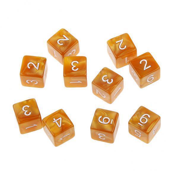 Dados de Seis Caras Sunnimix 10 Piezas D6 Jugando D&D RPG Juegos de Fiesta