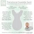 thumbnail image 5 of SwaddleDesigns Transitional Swaddle Sack with Arms Up Half-Length Sleeves and Mitten Cuffs, Better Sleep for Baby Girl, Tiny Triangles Shimmer, Pink Small, 0-3 Mo, 6-14 lbs, 5 of 9