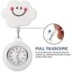 thumbnail image 2 of Retractable Nurse Watches Clip- On Hanging Lapel Cartoon Silicone Smile Cloud Fob Pocket Watch Badge Tunic Stethoscope Watch For Doctor Nurses Giftwhi, 2 of 5