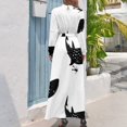 thumbnail image 2 of Vestido largo con estampado de ballenas, buceo y esnórquel, vestido de fiesta de noche, vestidos de mujer para ocasiones especiales, ropa de mujer, 2 of 4