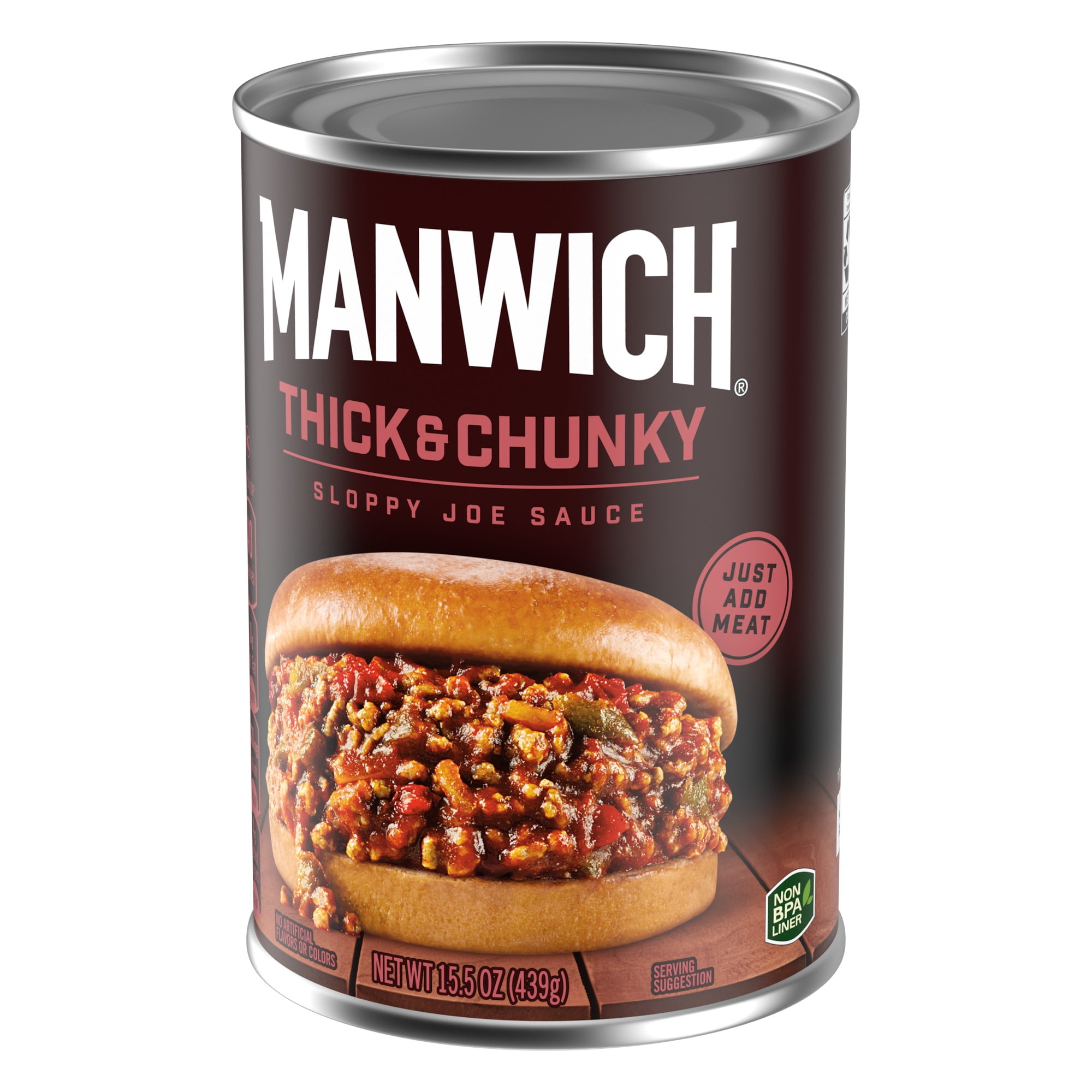 (12 pack) Manwich Thick & Chunky Sloppy Joe Sauce, 15.5 oz Can