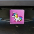 thumbnail image 4 of Cute Kawaii Rainbow Unicorn Chibi Tow Trailer Hitch Cover Plug Insert, 4 of 6