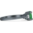 thumbnail image 5 of Three Stone Heart Promise Ring Green Emerald Cubic Zirconia Black Tone 925 Sterling Silver, Size 7, 5 of 7