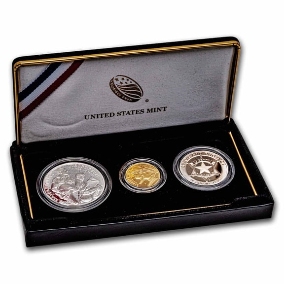 2021 3-Coin Law Enforcement Commemorative Proof Set (w/Box & COA)