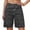 Dark Gray, variant on Long Knee Length High Waisted Stretchy Cotton Jorts Bermuda Jean Shorts for Women with Pockets Denim Summer Clean Fit