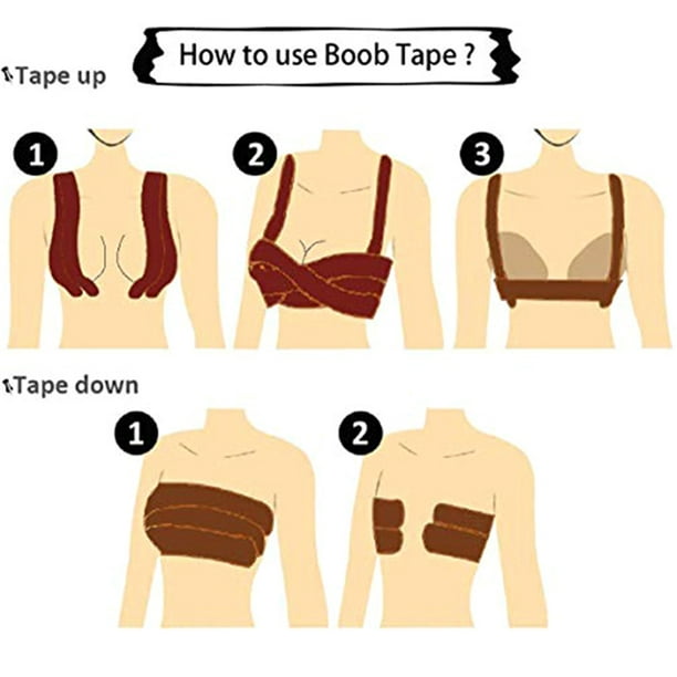 Carevas 1 Roll 2.5M/5M Lift Tape Boob Tape Women Nipple Covers