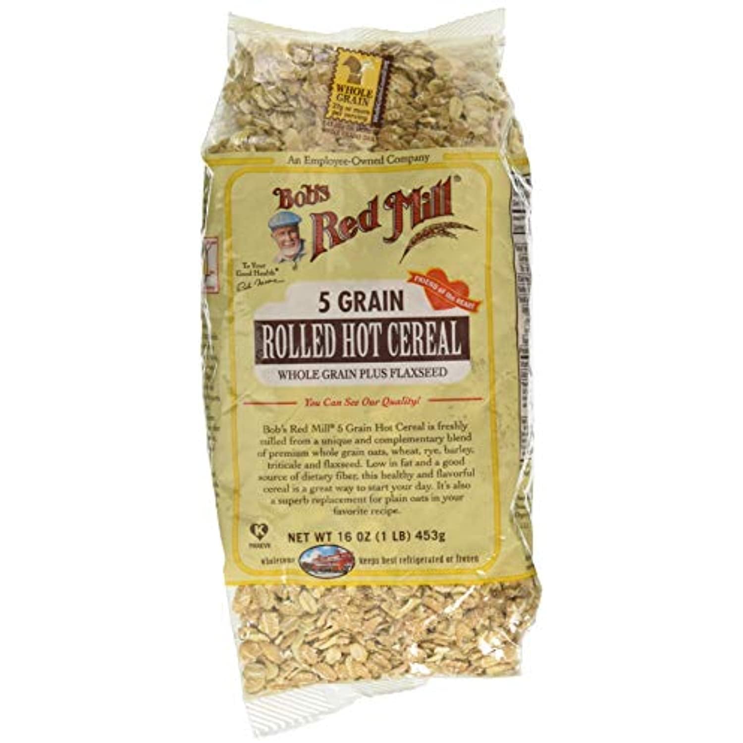 Bobs Red Mill 5 Grain Rolled Hot Cereal, 16-Ounce