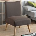 thumbnail image 2 of Allora Mid-Century Wood Accent Chair in Light Brown, 2 of 3