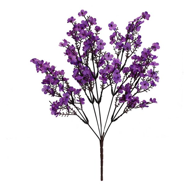 Discount Home Artificial Baby S Breath Flower Bouquet Simulation Floral Decor Plastic Cloth Fake Flower Purple Walmart Com Walmart Com
