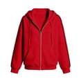 thumbnail image 5 of Zipper Hooded Sweatshirt Loose And Casual Long Sleeved Pullover Jacket, 5 of 5